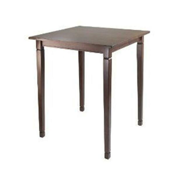 Winsome Trading Kingsgate High Table Tapered Legs - Antique Walnut 94634